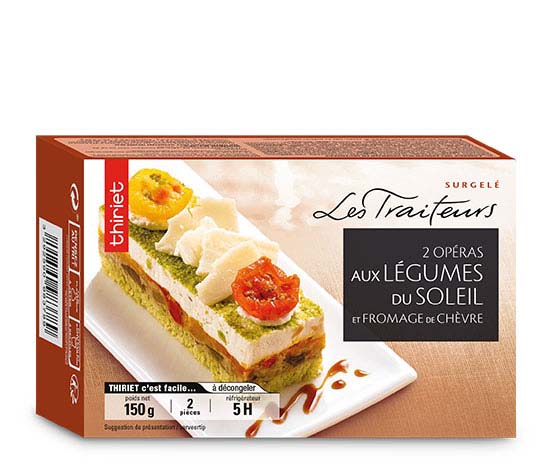 2 Opéras légumes du soleil et fromage de chèvre