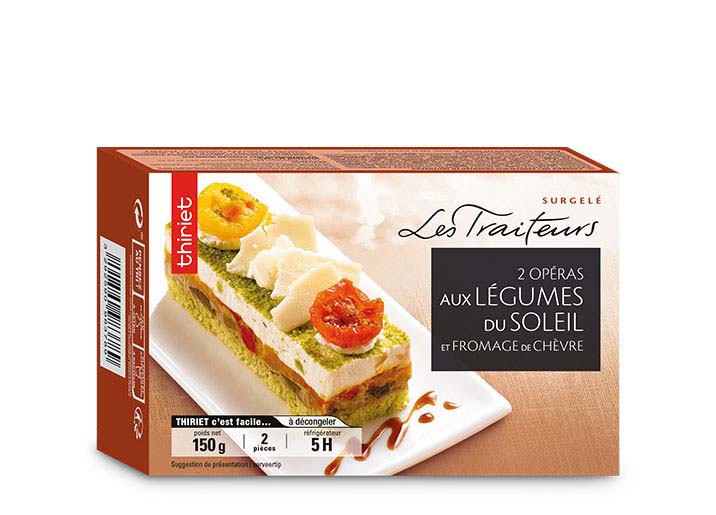 2 Opéras légumes du soleil et fromage de chèvre