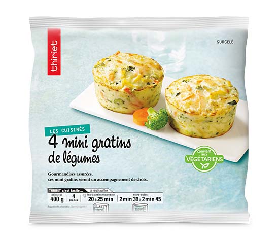 4 Mini gratins de légumes