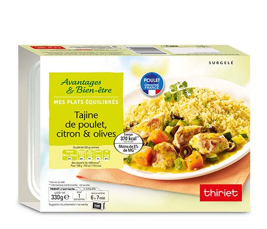 Tajine de poulet citron et olives