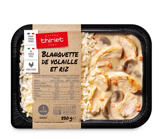 Blanquette de volaille et riz