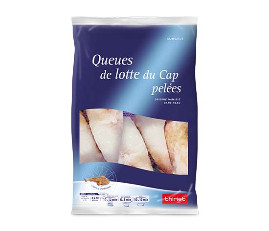 Queues de lotte du Cap pelées