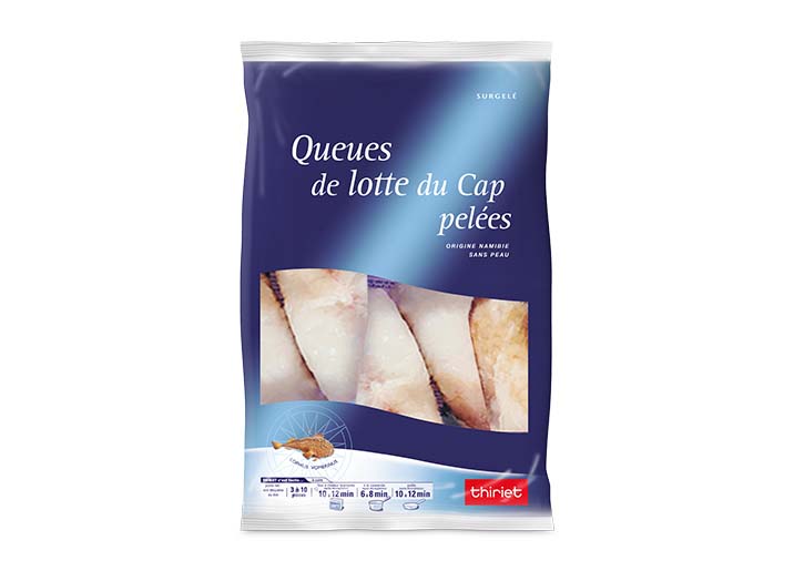 Queues de lotte du Cap pelées
