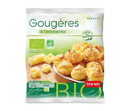 Gougères à l'emmental biologiques