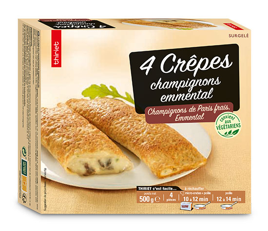 4 Crêpes champignons/emmental