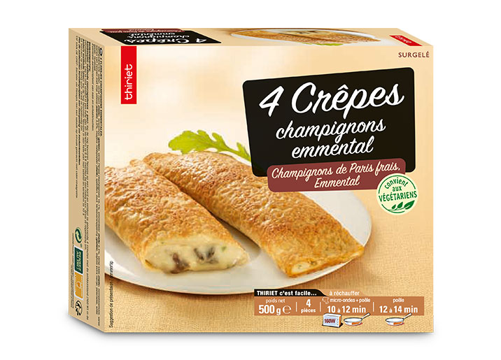 4 Crêpes champignons/emmental