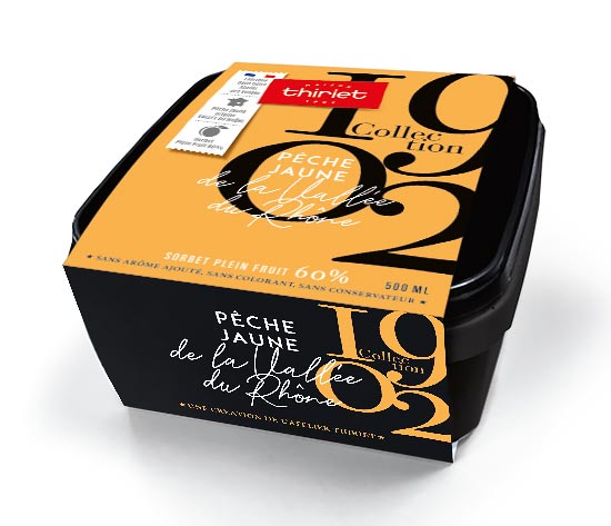 Sorbet Pêche Jaune de la Vallée du Rhône