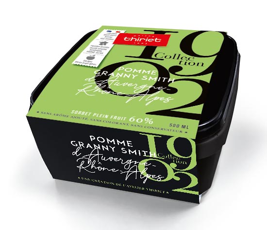 Sorbet Pomme Granny Smith d'Auvergne Rhône - Alpes