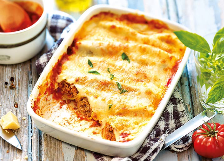 Cannelloni à la bolognaise
