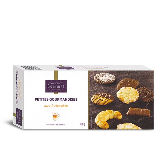 Petites gourmandises aux 2 chocolats