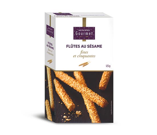 Flûtes apéritives au sésame