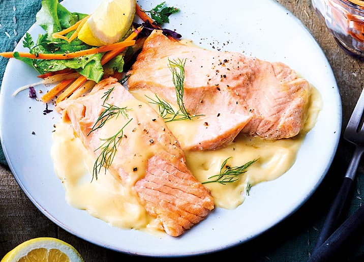 2 Paves De Saumon Atlantique Sauce Beurre Blanc Surgele Gamme