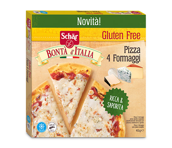 Pizza 4 fromages sans gluten