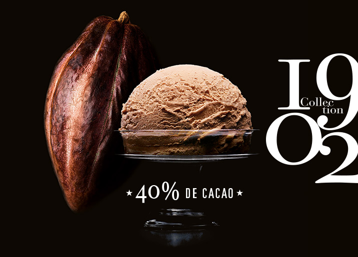 Crème glacée Chocolat au Lait du Ghana 40% cacao
