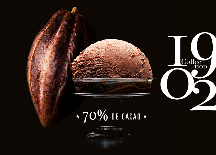 Crème glacée Chocolat Noir de Cuba 70% cacao