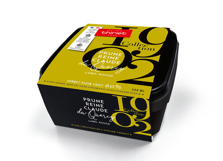 Sorbet Prune Reine Claude du Quercy Label Rouge