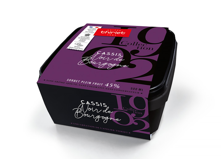 Sorbet Plein Fruit Cassis Noir de Bourgogne Collection 1902