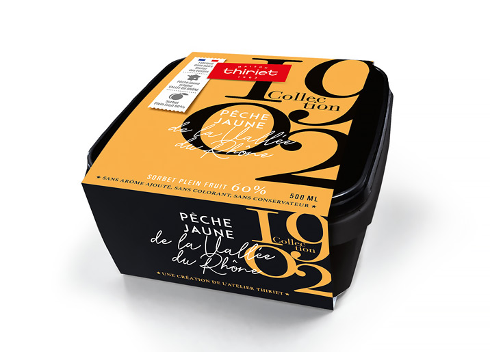 Sorbet Pêche Jaune de la Vallée du Rhône