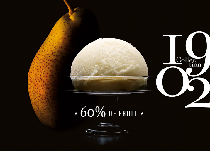 Sorbet Plein Fruit Poire Vallée du Rhône Collection 1902
