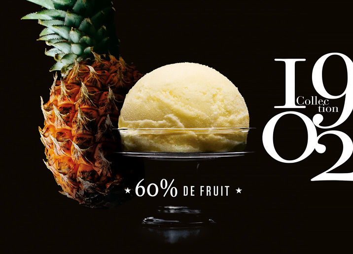 Sorbet Ananas Victoria de l'Ile de la Réunion