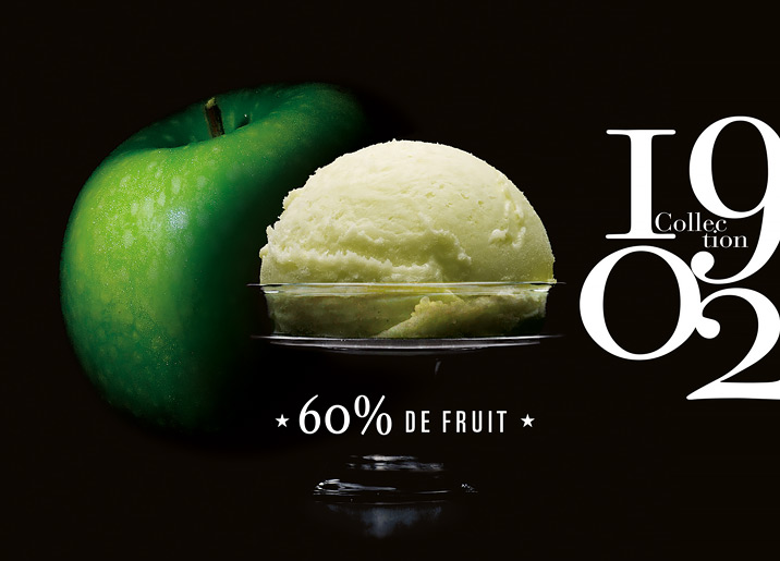 Sorbet Pomme Granny Smith d'Auvergne Rhône - Alpes