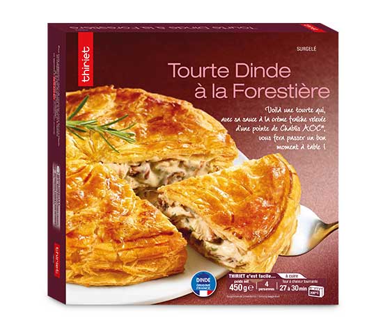 Tourte dinde à la forestière