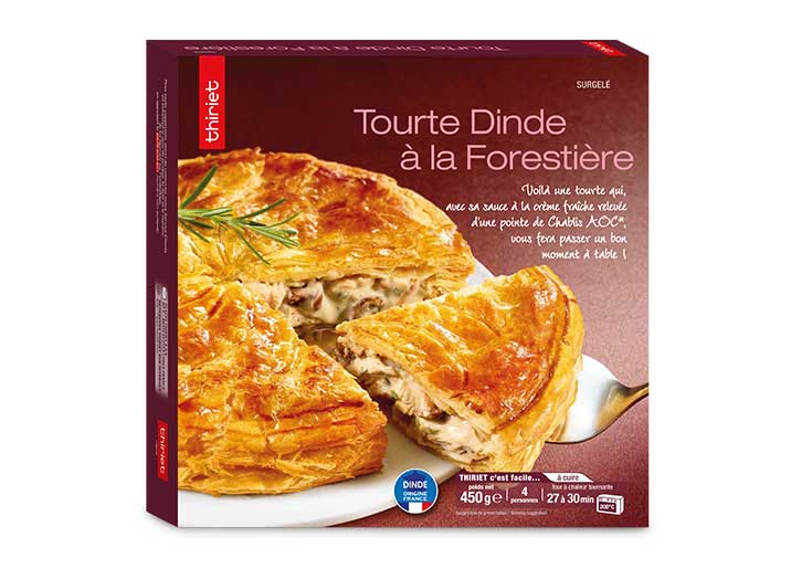 Tourte dinde à la forestière