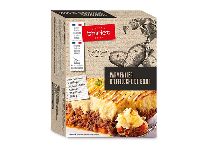 Parmentier d'effiloché de bœuf