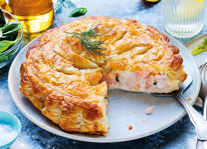 Tourte saumon/petits légumes