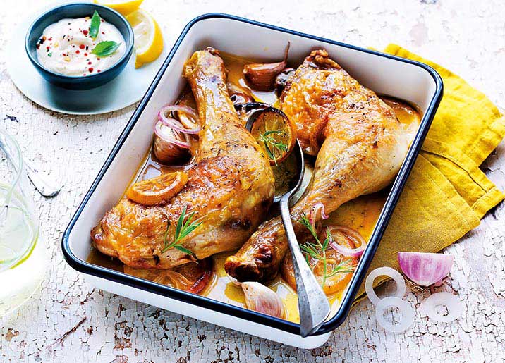 2 Cuisses de poulet jaune fermier biologique