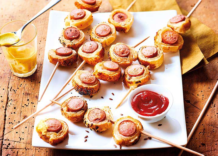 32 Roulés saucisse