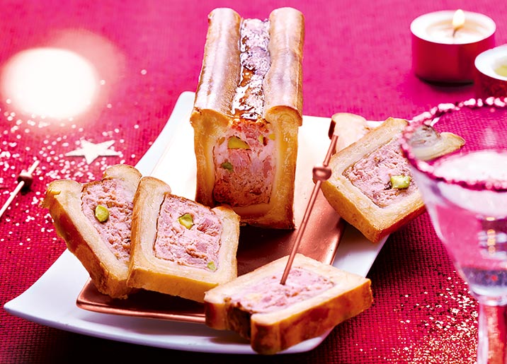 Mini pâté en croûte canard/pistache