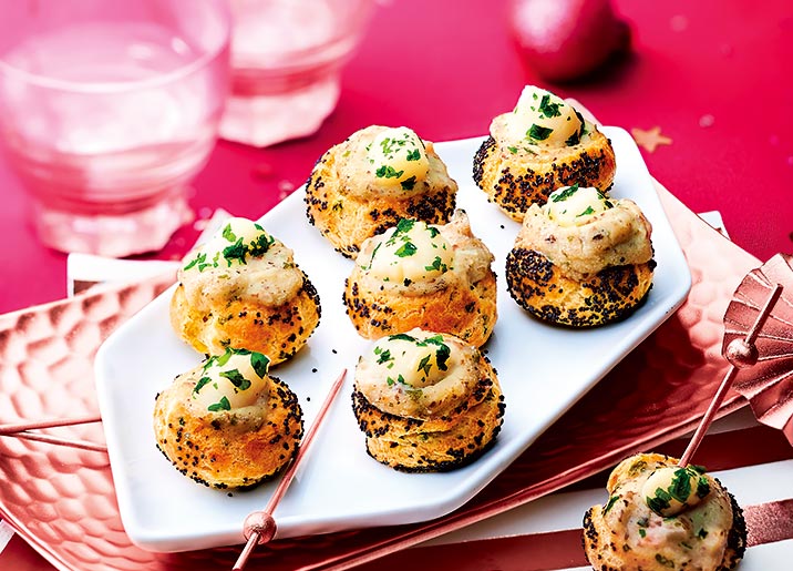 8 Petits choux aux noix de St-Jacques