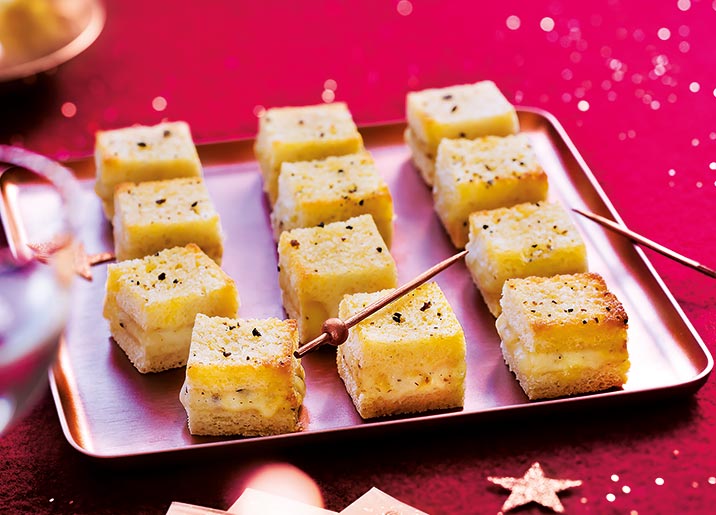12 Mini croques au comté et truffe blanche d'été