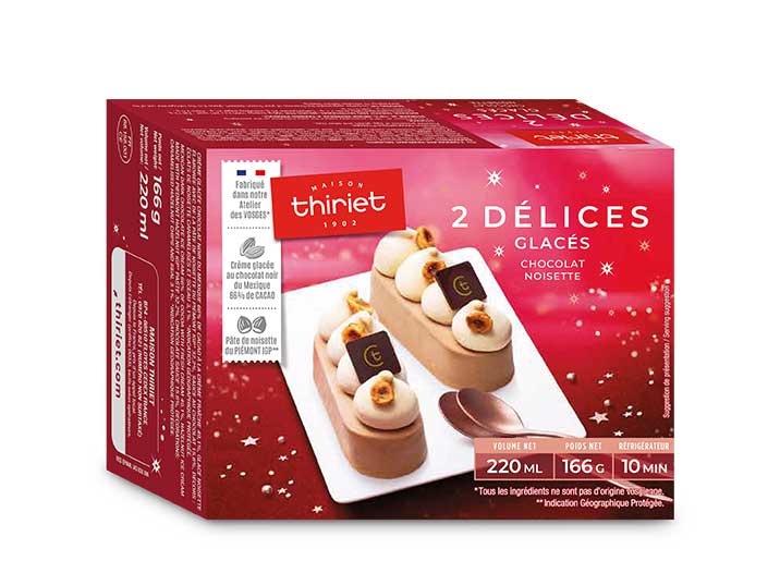 2 Délices glacés chocolat-noisette