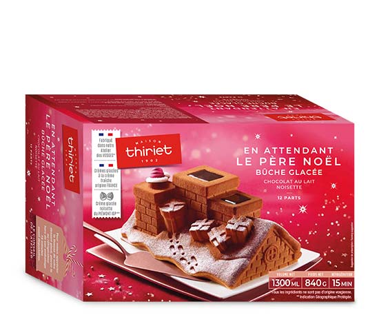 En attendant le père Noël - bûche glacée chocolat
