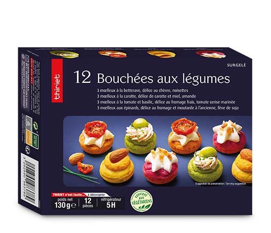12 Bouchées aux légumes