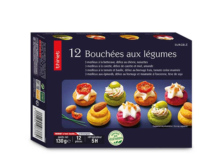 12 Bouchées aux légumes