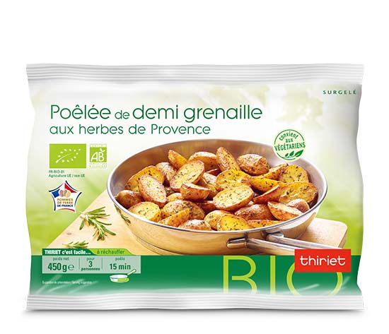 Poêlée de demi grenaille aux herbes biologique