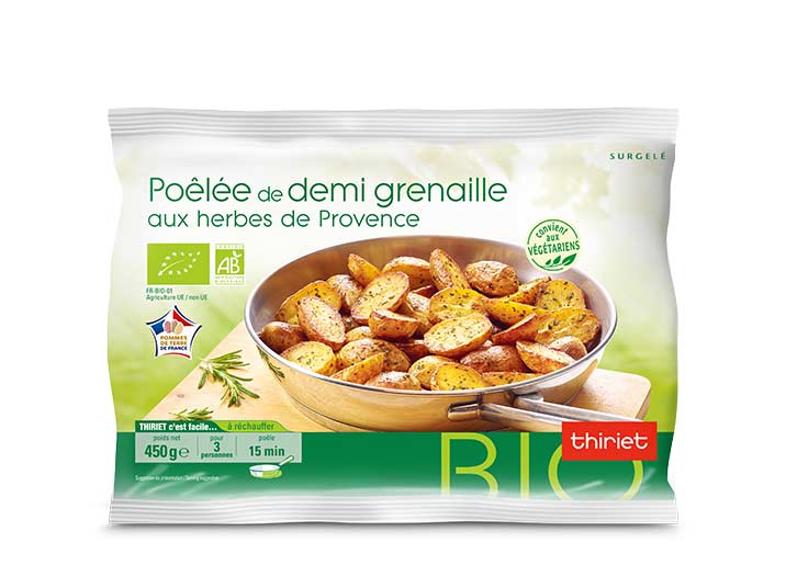 Poêlée de demi grenaille aux herbes biologique