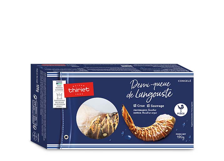 Demi-queue de langouste Caraïbes crue
