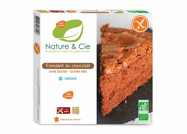 Fondant au chocolat biologique sans gluten