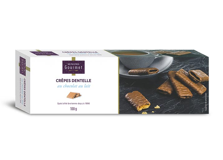 Crêpes dentelle au chocolat au lait