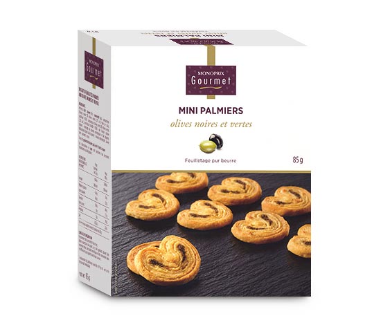 Mini palmiers olives noires et vertes