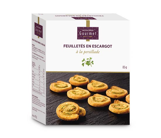 Feuilletés en escargot à la persillade