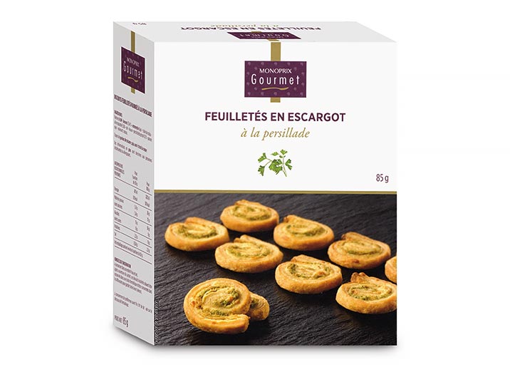 Feuilletés en escargot à la persillade