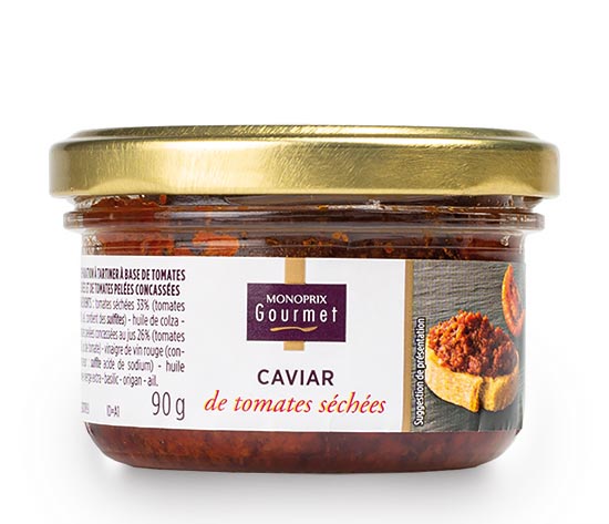 Caviar de tomates séchées