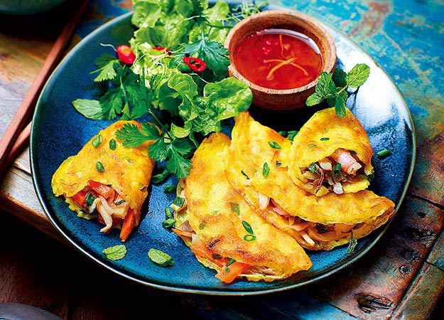 Assortiment de 8 banh xeo