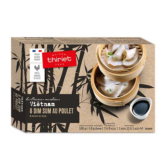8 Dim sum au poulet