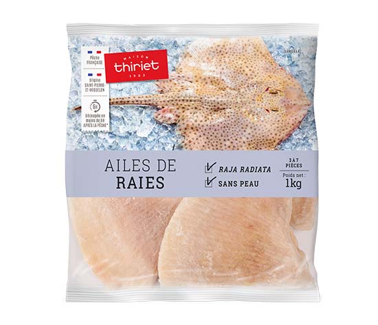 Ailes de raie pelées